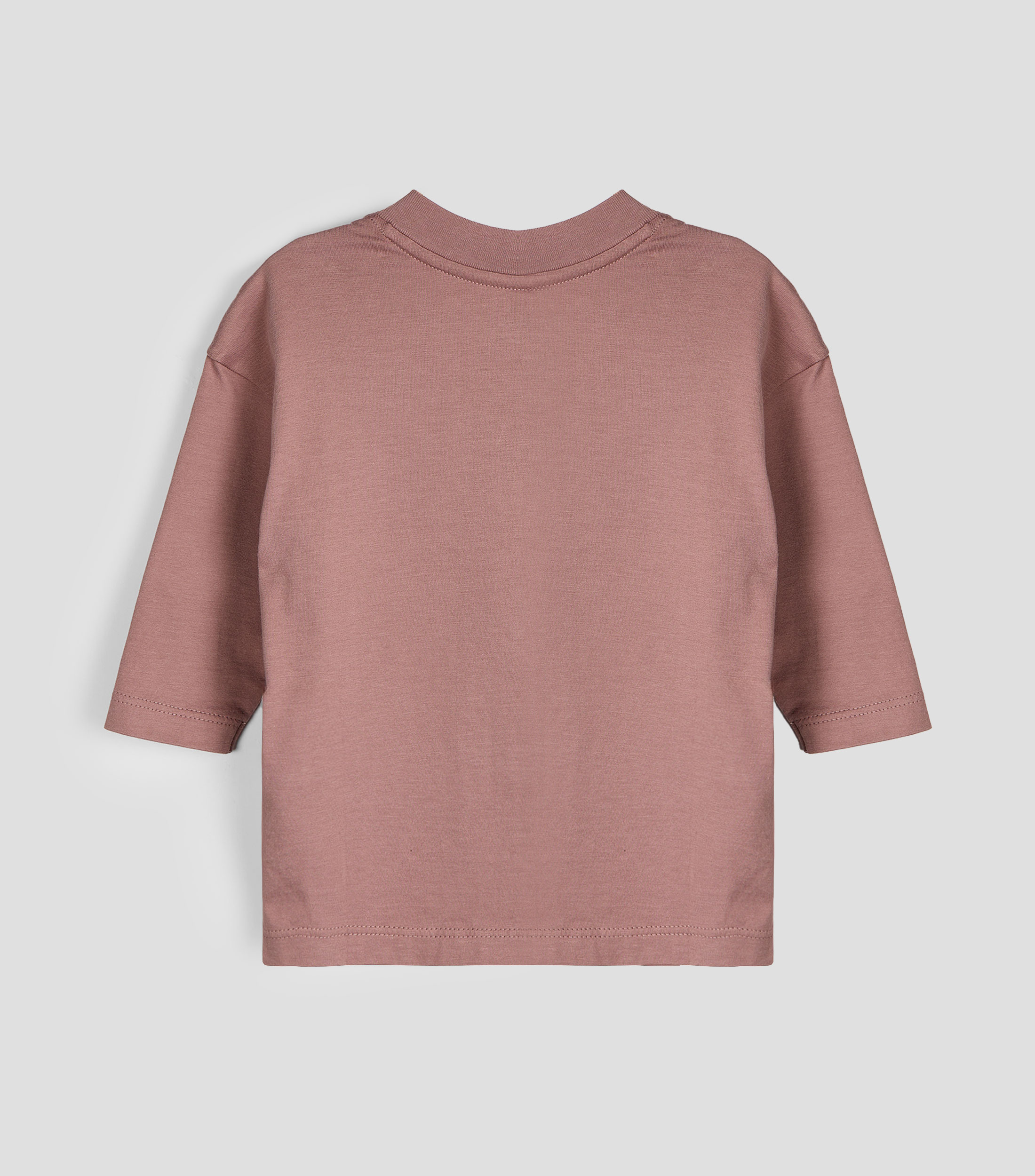 Playera cuello redondo manga larga lisa Bebé